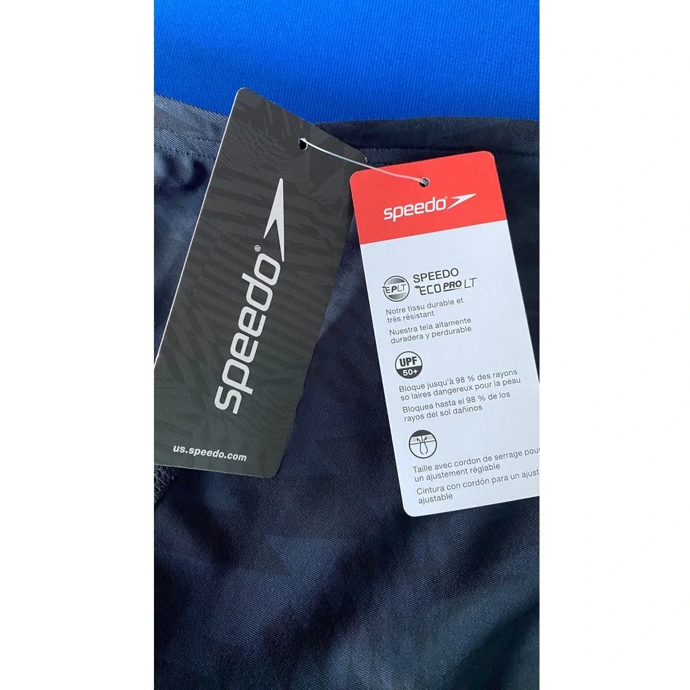 Speedo Eco Pro LT Swim Jammers Men's 36 Deep Storm Anthracite UPF 50+ NEW